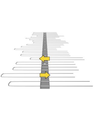 Edelstahlspitzen System 2 BASIC, 1 reihig SOLAR